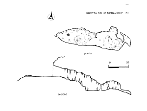 rilievo topografico MARATEA LA GROTTA DELLE MERAVIGLIE