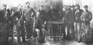 lo stato maggiore del generale Cialdini