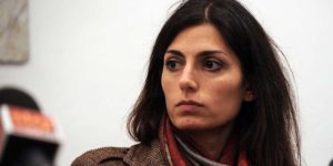 Foto Fabio Cimaglia / LaPresse 03-12-2014 Politica Campidoglio. Conferenza stampa del Movimento 5 Stelle sugli arresti al Comune di Roma Nella foto Virginia Raggi Photo Fabio Cimaglia / LaPresse 03-12-2014 Politic Press Conference of the Movement 5 Stars on the arrests to the City of Rome In the photo Virginia Raggi