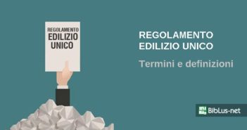 regolamento edilizio unico