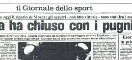 MOSCA 2 AGOSTO 1980: IL TRIONFO DEL PUGILE CHE CITA TUCIDIDE